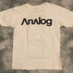 Analog White Tee Shirt - DRY CLEANED
